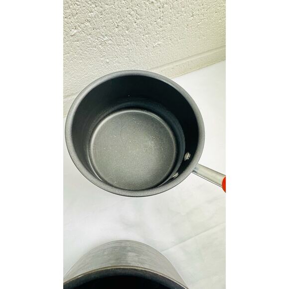 Rachael Ray Brights Hard Anodized Cookware Set Non-Stick Set Of 4 - Picture 4 of 13